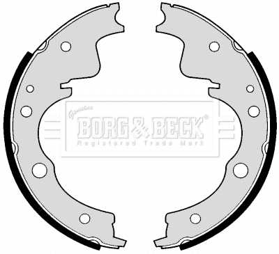 Jeu de mâchoires de frein BORG & BECK BBS6175
