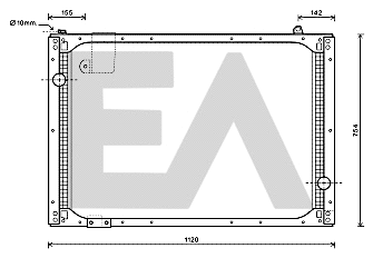 Radiateur, refroidissement du moteur EACLIMA 31R47023