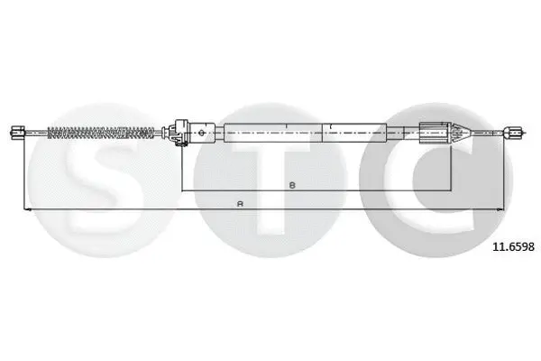 Tirette à câble, frein de stationnement STC T483082