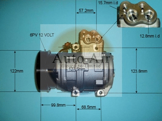 Compresseur, climatisation AUTO AIR GLOUCESTER 14-9726