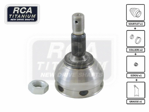 Jeu de joints, arbre de transmission RCA FRANCE CI91