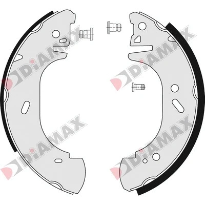 Jeu de mâchoires de frein DIAMAX N01043