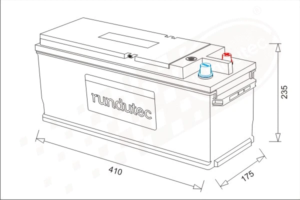 Batterie de démarrage rundutec GmbH RNU100RFL