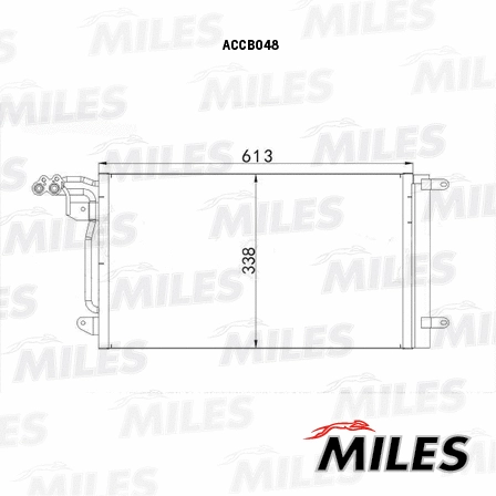 Condenseur, climatisation MILES ACCB048