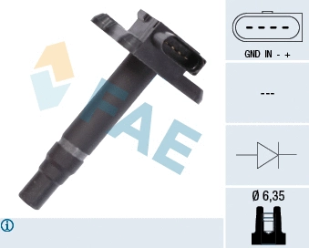 Bobine d'allumage FAE 80239