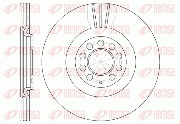 Disque de frein REMSA 6597.10