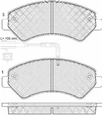Kit de plaquettes de frein, frein à disque FIT FP1540E