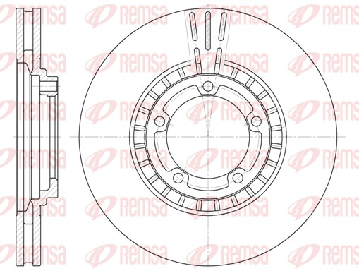 Disque de frein REMSA 6884.10