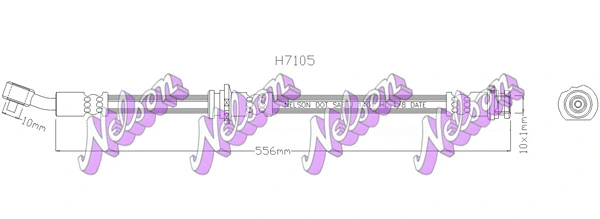 Flexible de frein KAWE H7105