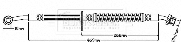 Flexible de frein BORG & BECK BBH8151