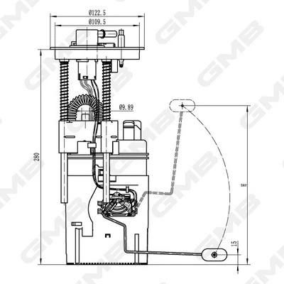 unité d'alimentation de carburant GMB GFPS-137A