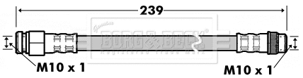 Flexible de frein BORG & BECK BBH7531