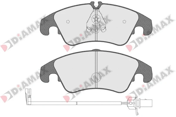 Kit de plaquettes de frein, frein à disque DIAMAX N09068A