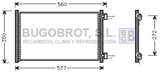 Condenseur, climatisation BUGOBROT 62-FT5214