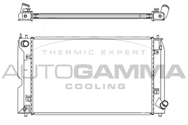 Radiateur, refroidissement du moteur AUTOGAMMA 105059