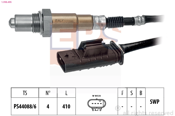 Sonde lambda EPS 1.998.495