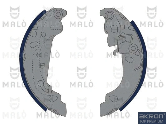 Jeu de mâchoires de frein AKRON-MALÒ 1390117