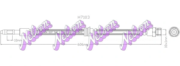 Flexible de frein KAWE H7103