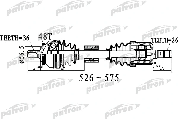 Arbre de transmission PATRON PDS0535