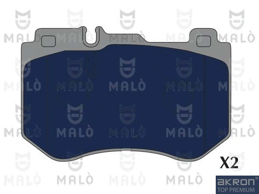 Kit de plaquettes de frein, frein à disque AKRON-MALÒ 1051276