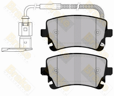 Kit de plaquettes de frein, frein à disque Brake ENGINEERING PA1571