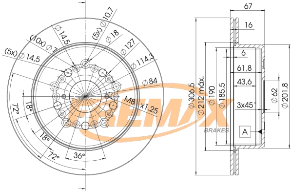 Disque de frein FREMAX BD-9026