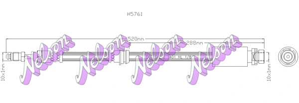 Flexible de frein KAWE H5761