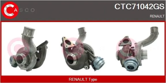 Turbocompresseur, suralimentation CASCO CTC71042GS