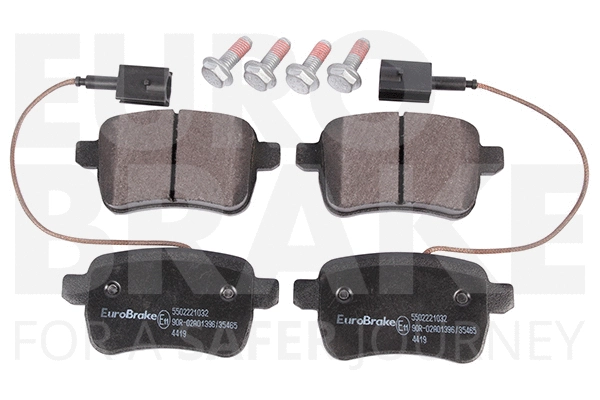 Kit de plaquettes de frein, frein à disque EUROBRAKE 5502221032