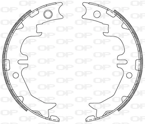 Jeu de mâchoires de frein OPEN PARTS BSA2214.00