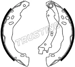 Jeu de mâchoires de frein TRUSTING 022.037