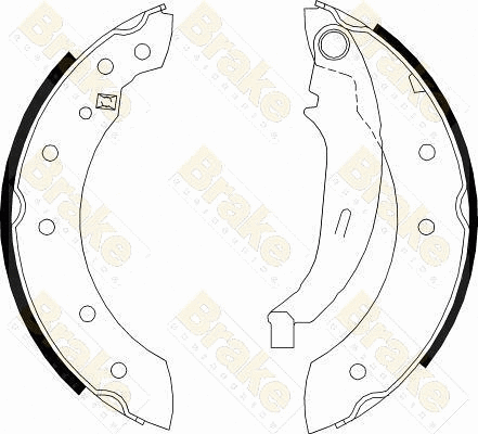 Jeu de mâchoires de frein Brake ENGINEERING SH2474
