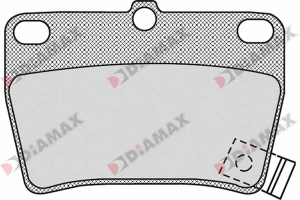 Kit de plaquettes de frein, frein à disque DIAMAX N09626