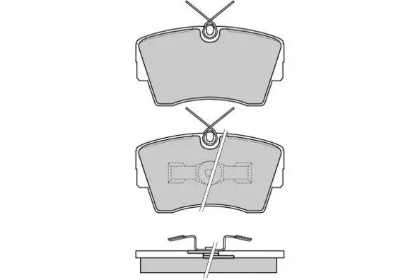 Kit de plaquettes de frein, frein à disque E.T.F. 12-0472