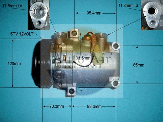 Compresseur, climatisation AUTO AIR GLOUCESTER 14-3132