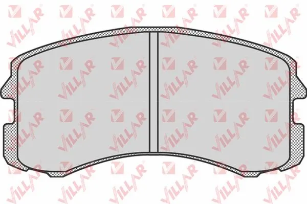 Kit de plaquettes de frein, frein à disque VILLAR 626.0826