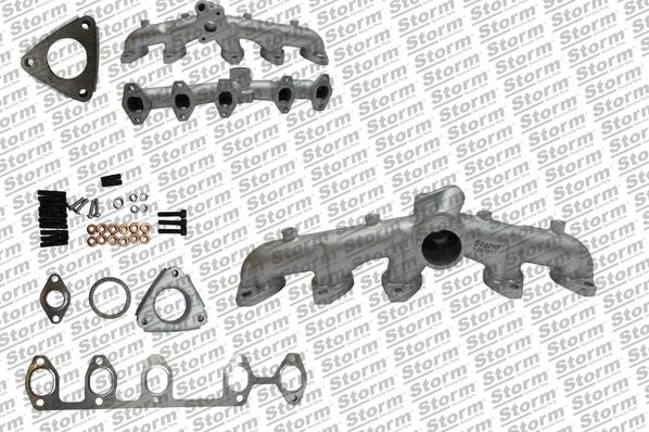 Collecteur, système d'échappement STORM QUALITY PARTS 516551