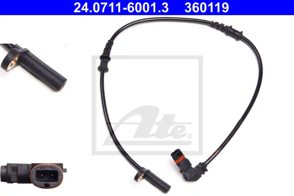 Capteur, vitesse de roue ATE-APAC 24.0711-6001.3