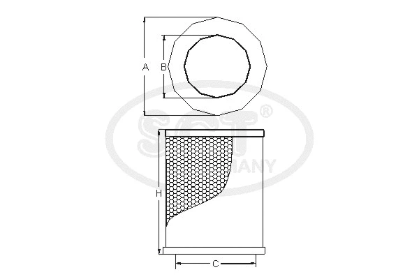Filtre à air SCT - MANNOL SB 2359