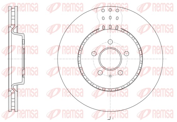 Disque de frein REMSA 61493.10