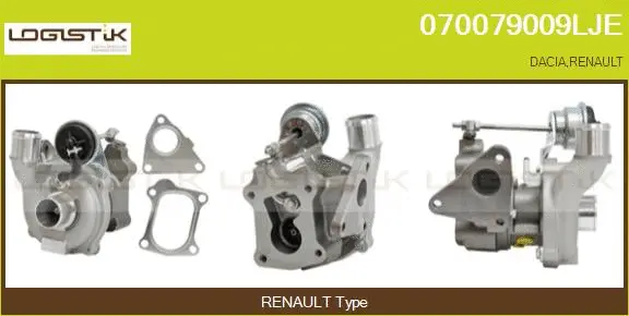 Turbocompresseur, suralimentation LGK 070079009LJE