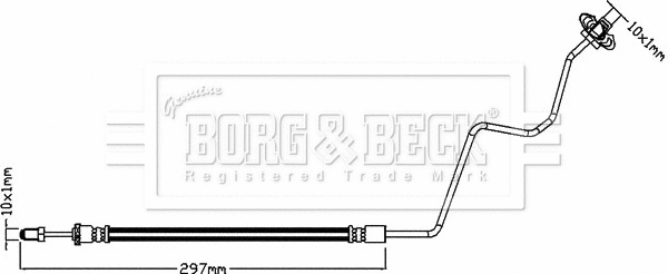 Flexible de frein BORG & BECK BBH8320
