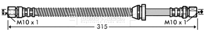 Flexible de frein BORG & BECK BBH7339