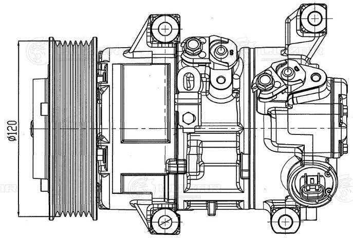 Compresseur, climatisation LUZAR LCAC 1920