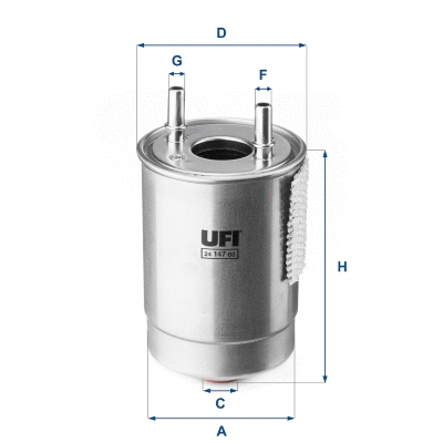 Filtre à carburant UFI 24.147.00