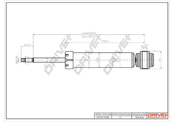Amortisseur Dr!ve+ DP1610.10.0080