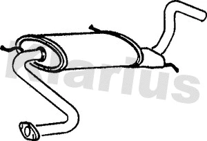 Silencieux central KLARIUS 240161