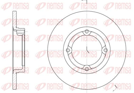 Disque de frein REMSA 6014.00