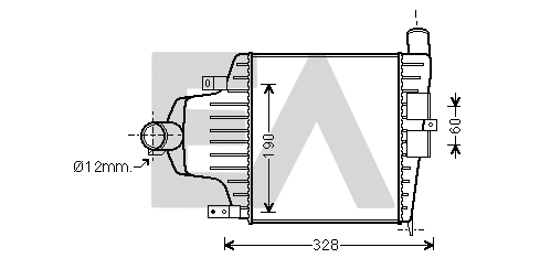 Refroidisseur d'air de suralimentation EACLIMA 36A54026