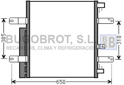 Condenseur, climatisation BUGOBROT 62-ME5238